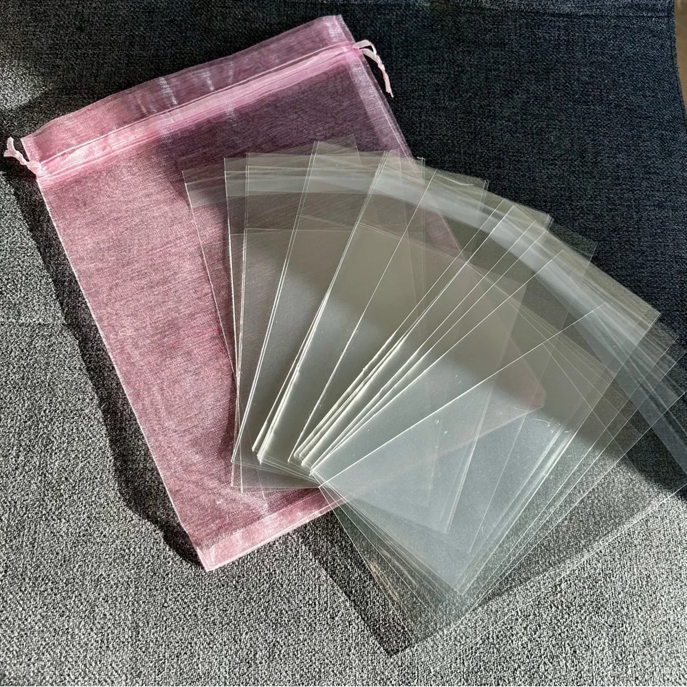 20 Count - Clear, Resealable Cellophane Mini Bags, 3.5 x 5 inch